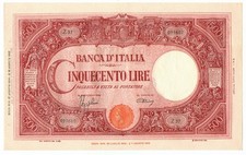 500 lire barbetti - lire, c