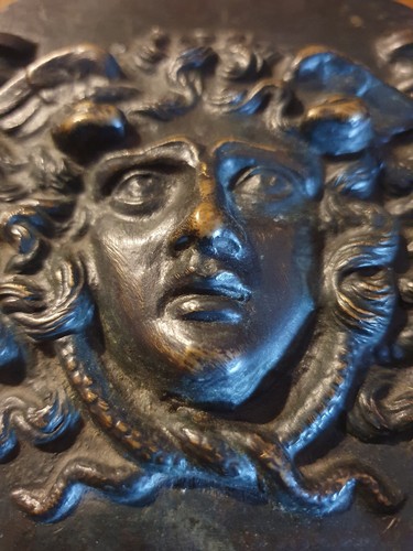 Medusa gorgone bronzo antico - bronzo,