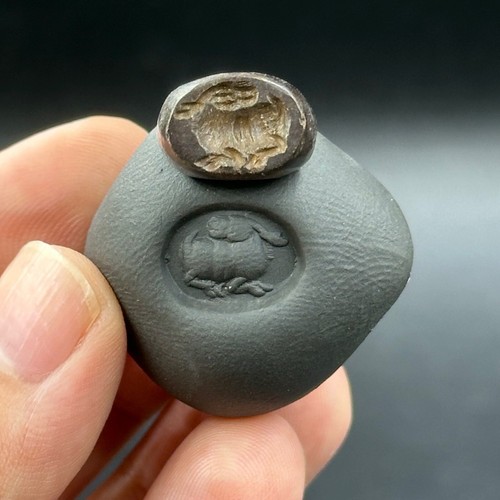 Antico timbro sigillo intaglio