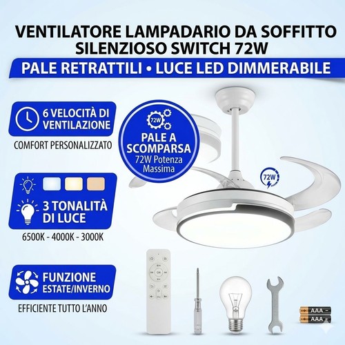 Ventilatore lampadario - ventilatore, da