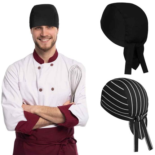 Pezzi cappello cuoco nero - pezzi,