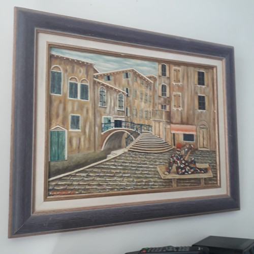 Quadro olio tela titolo - -,