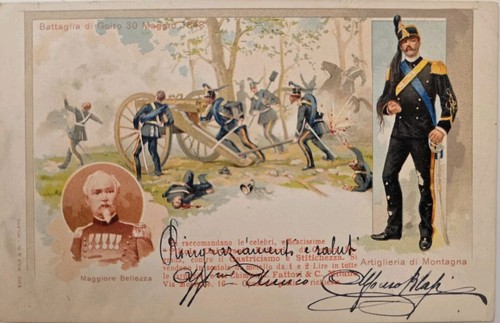 Cartolina battaglia goito - di,