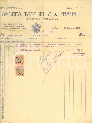 1927 acqui terme andrea - terme,