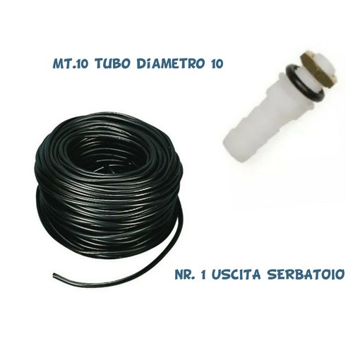 Tubo gomma 10 per - m,