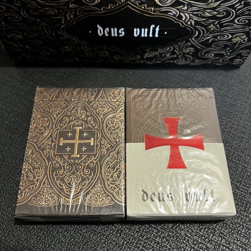 Deus vult playing cards - playing,