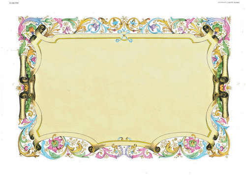Diploma cartoncino decorato - in,