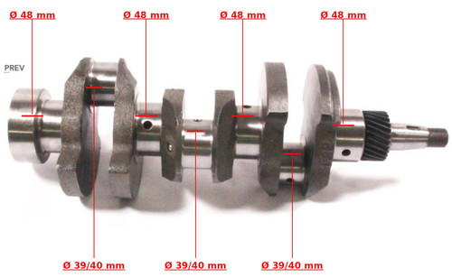 Albero motore crankshaft - albero,