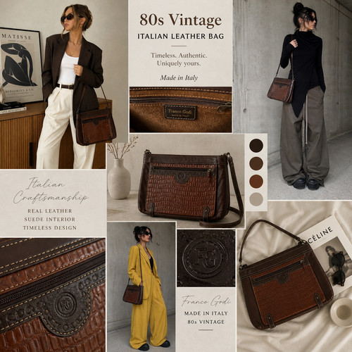 Borsa vintage pelle anni - borsa,