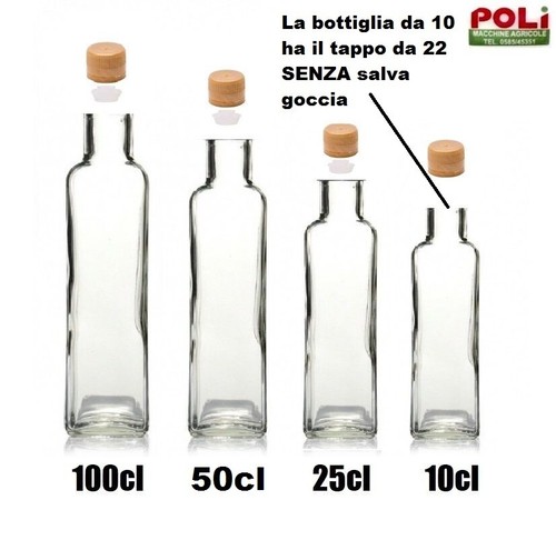 Bottiglie per olio vetro - olio,