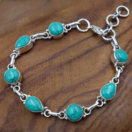 Bracciale argento 925 - argento, cabochon