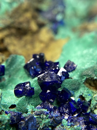 Azzurite cristallizzata con