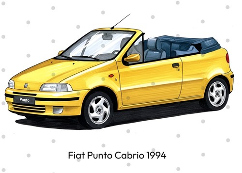 Fiat punto cabrio cuadro - punto,