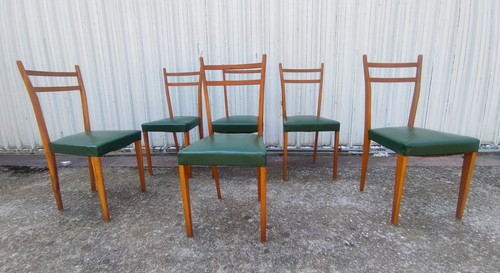 Sei sedie anni vintage - sedie, 50/60