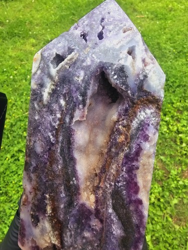 Punta drusa viola sfalerite