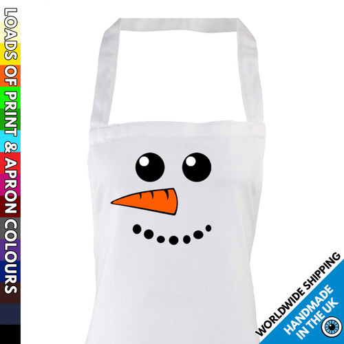 Grembiule bambini snowman face - bambini,