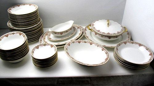 Limoges florale porcelain - b&c,
