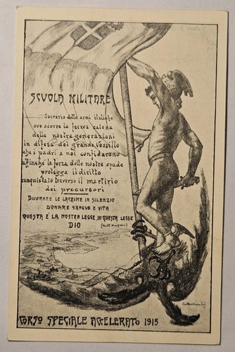 Cartolina militare ww1 scuola - ww1,