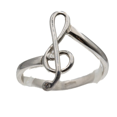 Anello oro bianco kt - bianco,