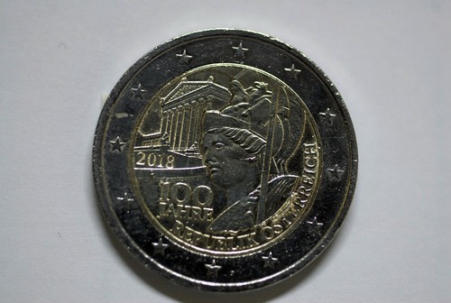 Moneta euro 100 jahre - 2,