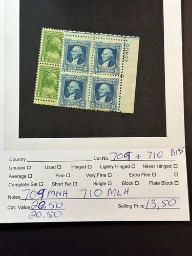 Scott 709 mnh 710 - #,