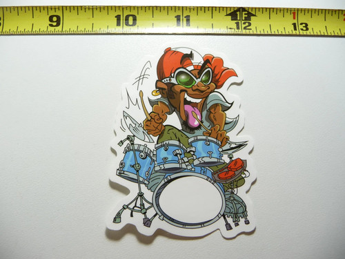 Happy drummer drums small - drummer,