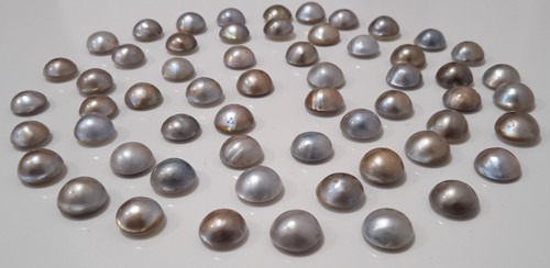 Perle mabè 60pz lotto 11mm - perle,