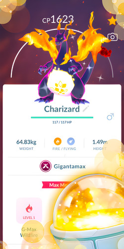 Shiny gigantamax charizard - shiny,
