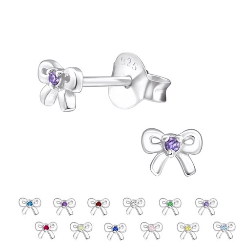Orecchini fiocco argento - orecchini,