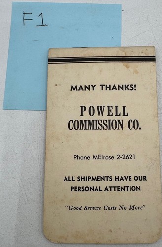 Vintage powell commission - powell, co