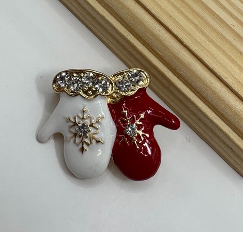 Natale spilla guanti - spilla,