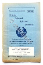 Catalogo Holophane - Riflettori Diffusori  Rifrattori prismatici - 1929 / 1930