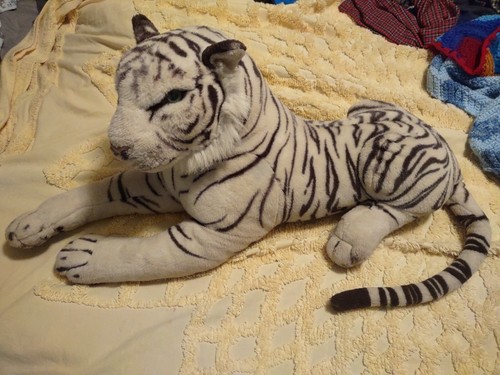 Peluche tigre bianca grande