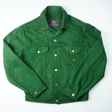 RARA giacca denim verde uomo