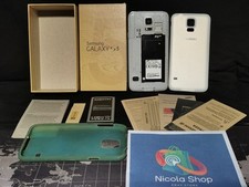 SAMSUNG GALAXY S5  SM-G900F 16G Bianco LCD Rotto Per Ricambi Ottima Back Cover