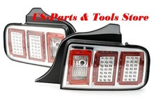 Per FORD MUSTANG 2005 - 2009 Fanali posteriori a LED cromati 05 09 08 2008 2006 06