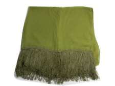 Stola in seta verde sciarpa