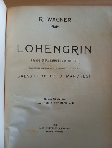 Wagner lohengrin spartito - wagner,,