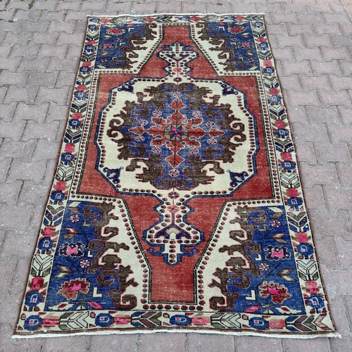Lana blu terracotta 4x7