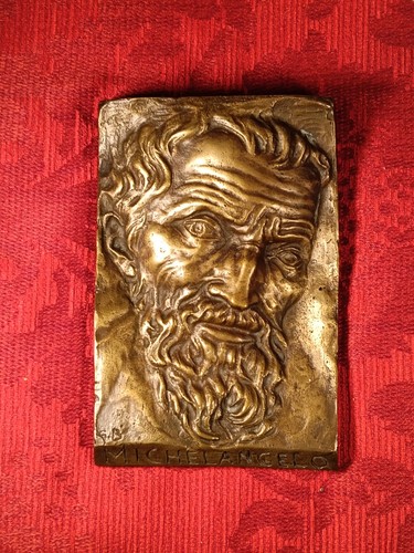 Scultura bronzo volto - 🐞,