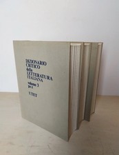 DIZIONARIO CRITICO DELLA LETTERATURA ITALIANA  UTET Plastificati