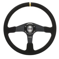 Volante sportivo camoscio nero