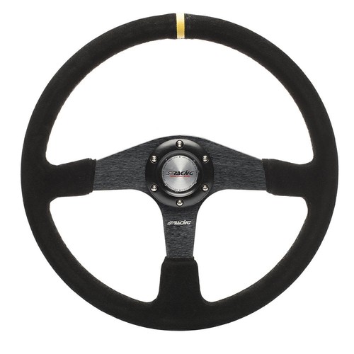 Volante sportivo camoscio nero