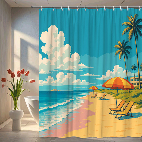 Tenda doccia spiaggia colorata