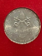 Moneta CITTA' DEL VATICANO 500 Lire Paolo VI 1964 ARGENTO  FDC