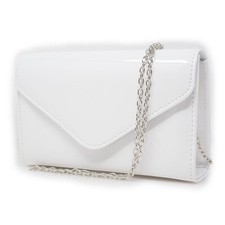 Pochette bianca lucida vernice