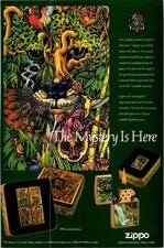 Zippo Il Mistero è Qui Pubblicità Stampa Vintage 1982