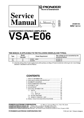 Manuale servizio - servizio,