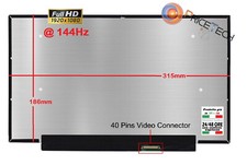 Display Screen Pannello LED 14" 40Pin FHD 144Hz per ASUS ROG Zephyrus G14 GA401Q
