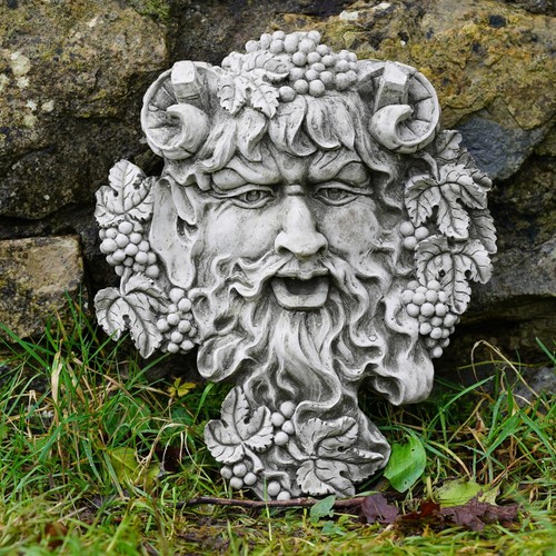 Targa pietra bacco - pietra, greenman